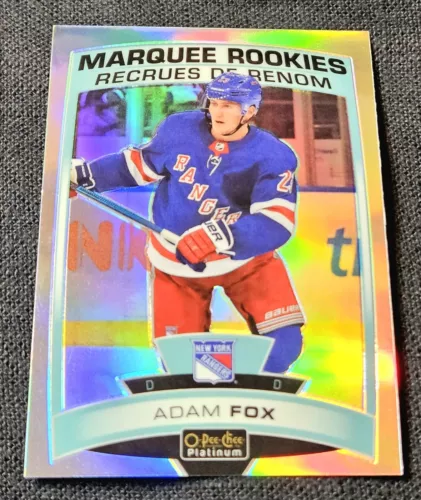 2019-20 OPC O-Pee-Chee Platinum Rainbow Adam Fox Marquee Rookie RC #178 Rangers