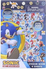 Innovative Designs Sonic the Hedgehog Sticker Book - 4 Sheets with 300 Sticker