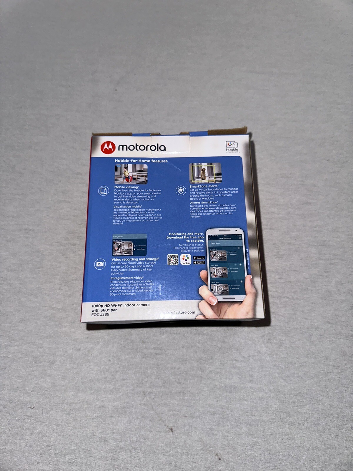 Motorola WI-FI indoor Security camera 1080p HD night vision and privacy mode