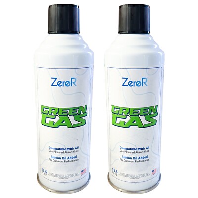 ZeroR® Green Gas Fuel for Airsoft Guns 13.5 fl oz Each (11.8 oz Total ...