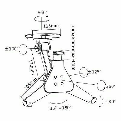 FULL MOTION UNIVERSAL TABLET WANDHALTERUNG FÜR iPad GALAXY UNTER THEKE - Bild 6 von 6