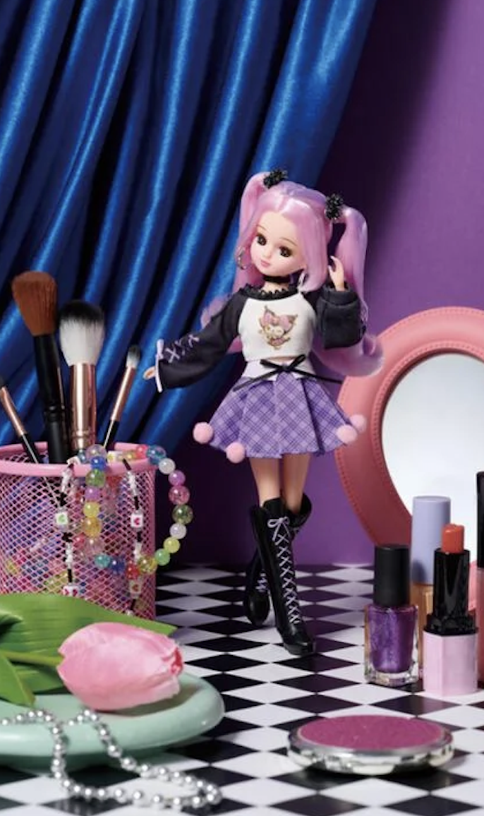 Sanrio Kuromi x Licca-chan & Room Doll Figure LD-11 Set Of 2