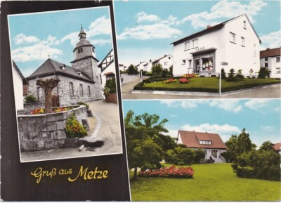 METZE b. Niedenstein Schwalm-Eder Kreis 3-Bild col. AK 1972 
