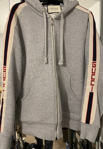 gucci tape hoodie