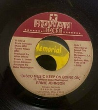 Ernie Johnson 'Disco Music Keep On Going On 70s SOUL 45