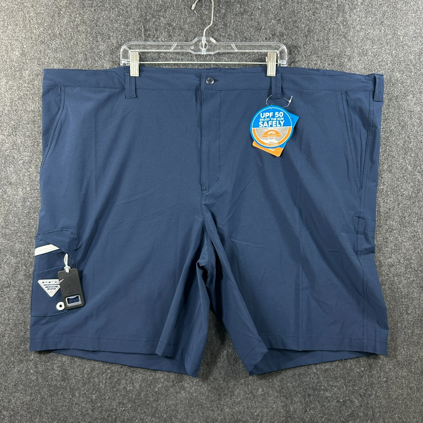 Columbia PFG Terminal Tackle Shorts Men's 54 Navy Blue 10" Fishing UPF 50