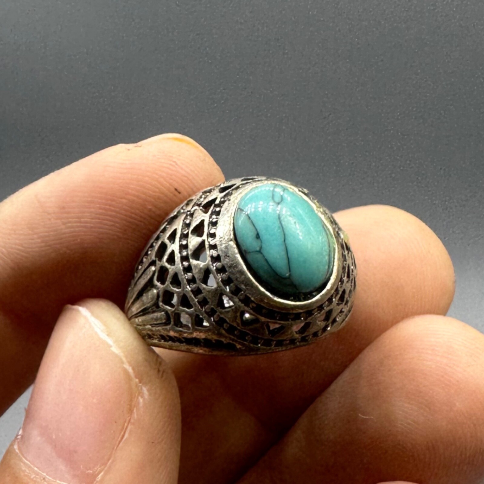 A very unique ancient Roman ring with torquise stone | eBay