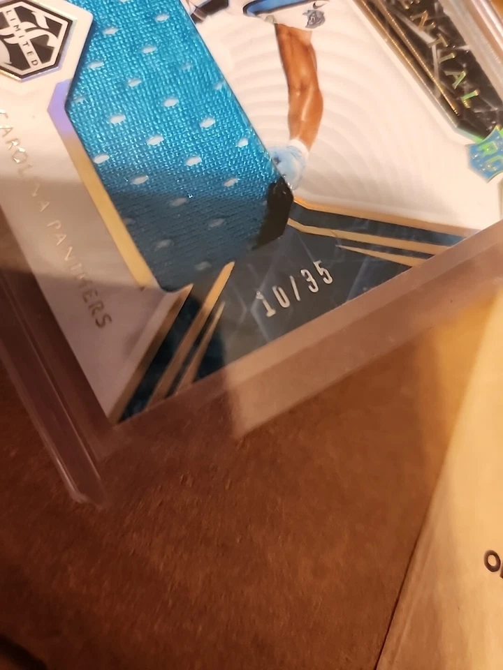 2021 Limited Chuba Hubbard Panthers Rookie RB/35 Unlimited Potential Nice Patch - Image 2 of 4