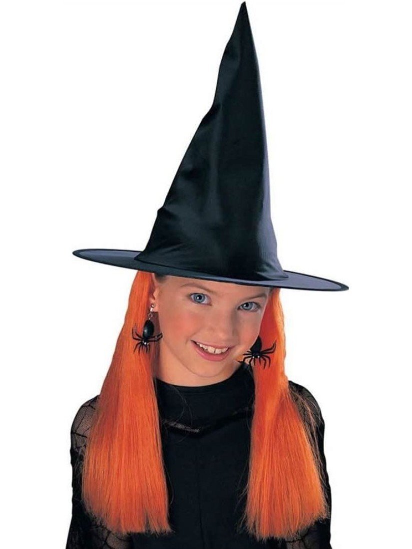 Bambola Di Zucca Di Halloween Con Cappello Da Strega Illustrazione
