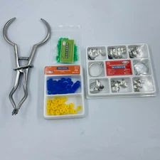 100 Dental TOR VM Sectional Contoured Matrice Matrix Ring +40 Add-On Wedge+Plier