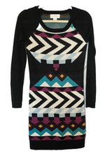 JESSICA SIMPSON Dress Women's Size XS Long Sleeve Sweater Dress Multicolor