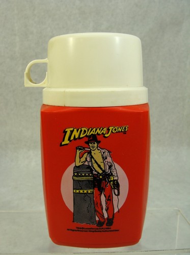 VINTAGE 1984 INDIANA JONES AND THE TEMPLE OF DOOM LUNCH BOX W/ THERMOS - Picture 8 of 10