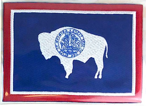 WYOMING ~ Willabee & Ward STATE FLAG PATCH United States Collection ~ PATCH ONLY