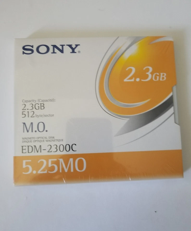 Sony EDM-2300C 2.3GB 512 B/S Magneto Optical Disk New Sealed - Image 3 of 3