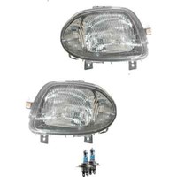 Scheinwerfer Set Rechts & Links H4 FüR Renault Clio Ii Bb_ Cb_ Inkl. Lampen