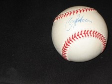 COREY PATTERSON REDS LEGEND AUTHENTIC HAND SIGNED AUTOGRAPHED OML BASEBALL NICE