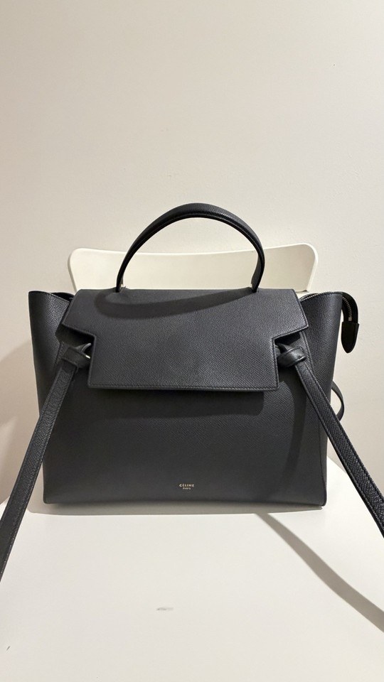 CELINE Mini Belt Bag Dark Navy Leather Phoebe Philo + Dust Bag