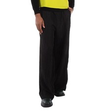 Emporio Armani Pleated Wide-Leg Viscose Trousers, Brand Size 48 Waist Size 32"