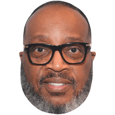 Marvin Sapp (Glasses) Celebrity Mask, Flat Card Face, Fancy Dress Mask
