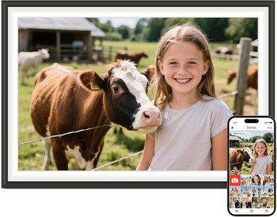 Frameo 10.1'' Digital Picture Frame, Smart Wifi Digital Photo Frame with 1280X800