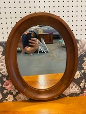 Vintage Tell City Chair Company Oval Mirror Solid Maple Andover Finish . Beauty 