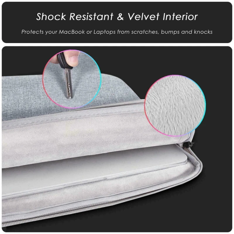 Laptop Case Sleeve Bag for 13 14 15.6" Macbook Lenovo Microsoft Hp Dell Cover Uk - Image 4 of 4