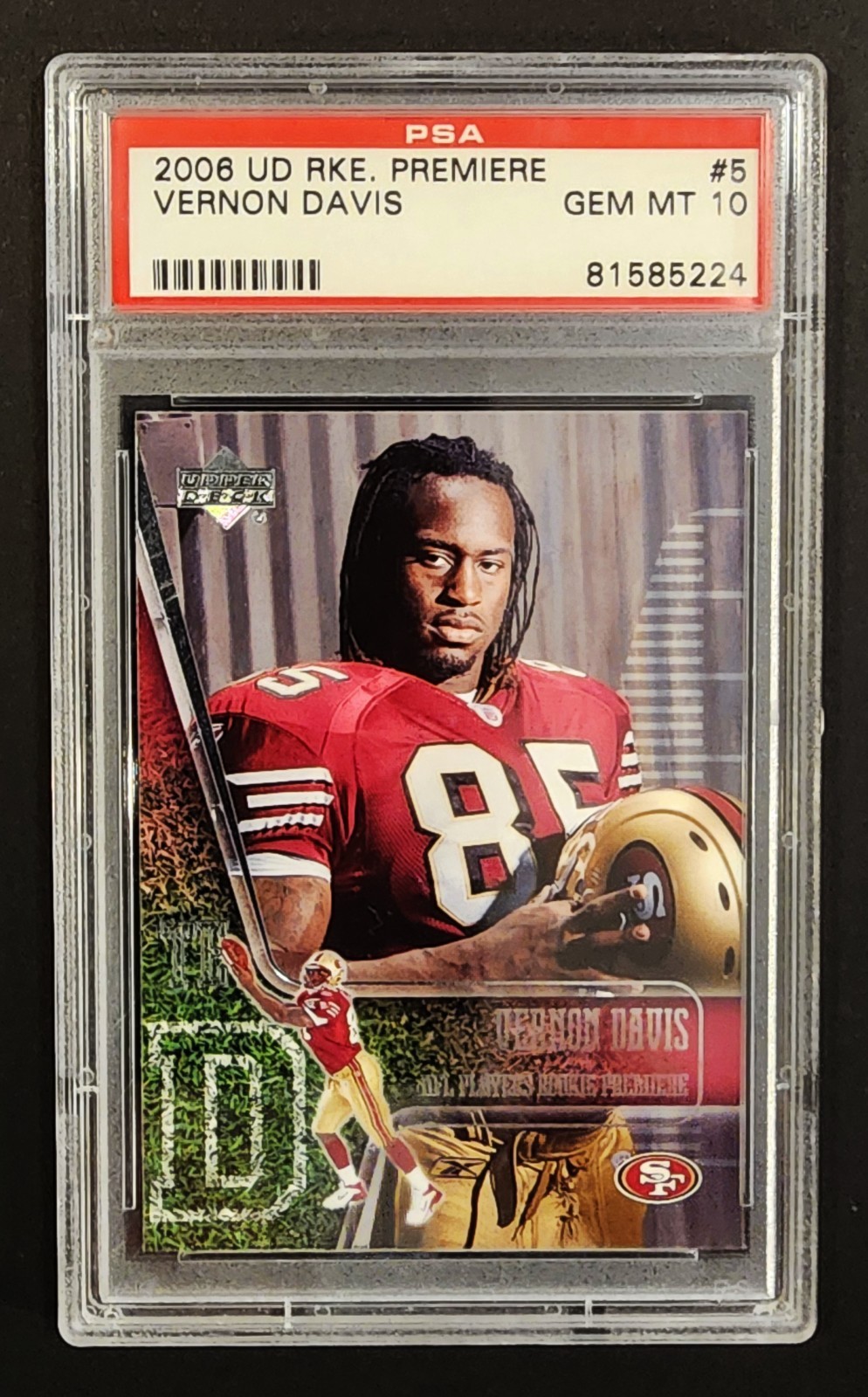 Vernon Davis Upper Deck Rookie Premiere #5 Base