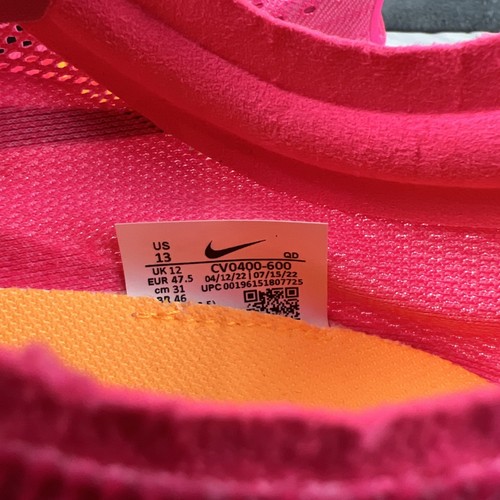 Nike ZoomX Dragonfly Uomo Taglia 13 Hyper Rosa Nero Laser Track Spikes CV0400-600 - Foto 17 di 21