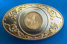Vintage Coin Belt Buckle