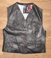 Cool Gilet In Pelle Donna / Gilet In Pelle Nappa Nero Circa Taglia 36-38