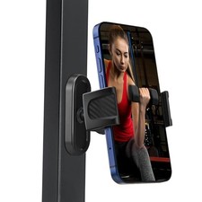 Magnetic Phone Holder for Gym, 360 Adjustable Strong A- Magnet Phone Holder