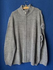 John Baner Denim Herren Strickjacke Grobstrick Grau Gr. 64/66 (3XL) Vintage
