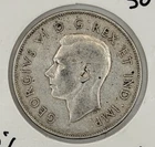 1945 Canada 50 Cents XF • George VI Silver Half Dollar • 80% Silver • Nice