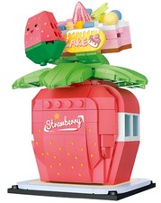Strawberry Cake Stand Building Blocks Set | General Jim's Toys & Bricks | GJ-SC