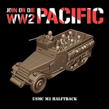 USMC M3 halftrack and crew