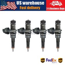 4pcs Oem Genuine Fuel Injector For 2006 Vw Jetta Tdi Diesel 1.9 L 038130073aq