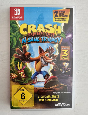 Crash Bandicoot N. Sane Trilogy (Nintendo Switch)   Excellent Condition  
