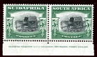 South Africa 1927 KGV 5s black & green (p14) bilingual pair MNH. SG 38. Sc 31.
