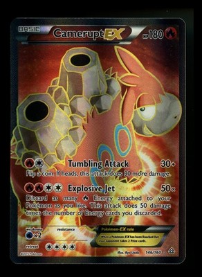 Camerupt 146/160 Primal Clash 2015 Full Art Holo Rare Pokémon Card TCG