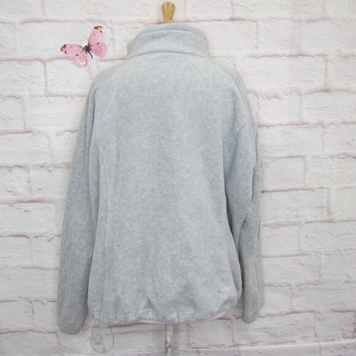 Columbia Benton Springs Full Zip Fleece Jacket in Light Gray - Women's Size 3X thumbnail 4