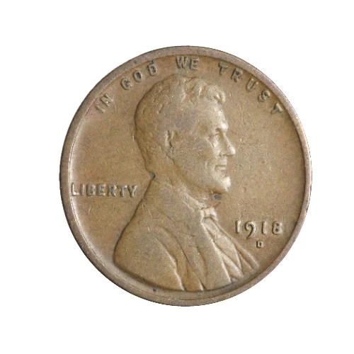 1918-D Lincoln Wheat Penny Cent - G/VG Good or Better Very Nice
