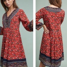 Anthropologie Akemi + Kin Rosalind Embroidered Dress