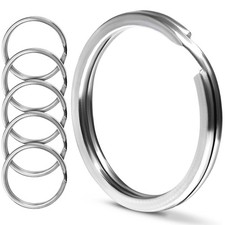 Split Ring 5 pcs 1 inch 25mm SS316L Surgical Marine Grade Stainless Steel