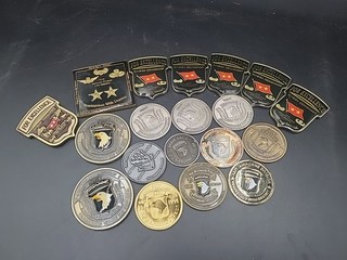 Lot 19/101st Airborne Division Challenge Coins Screaming Eagle Commander. MG