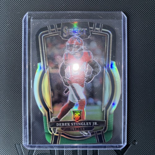 2022 Panini Select #262 Derek Stingley Jr. Black and Green Prizm Die Cut - Bild 2 von 3