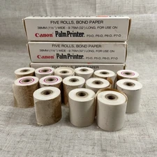 Canon Palm Printer Calculator Bond Paper P3-P7-D Vintage 13 Rolls Bond Paper