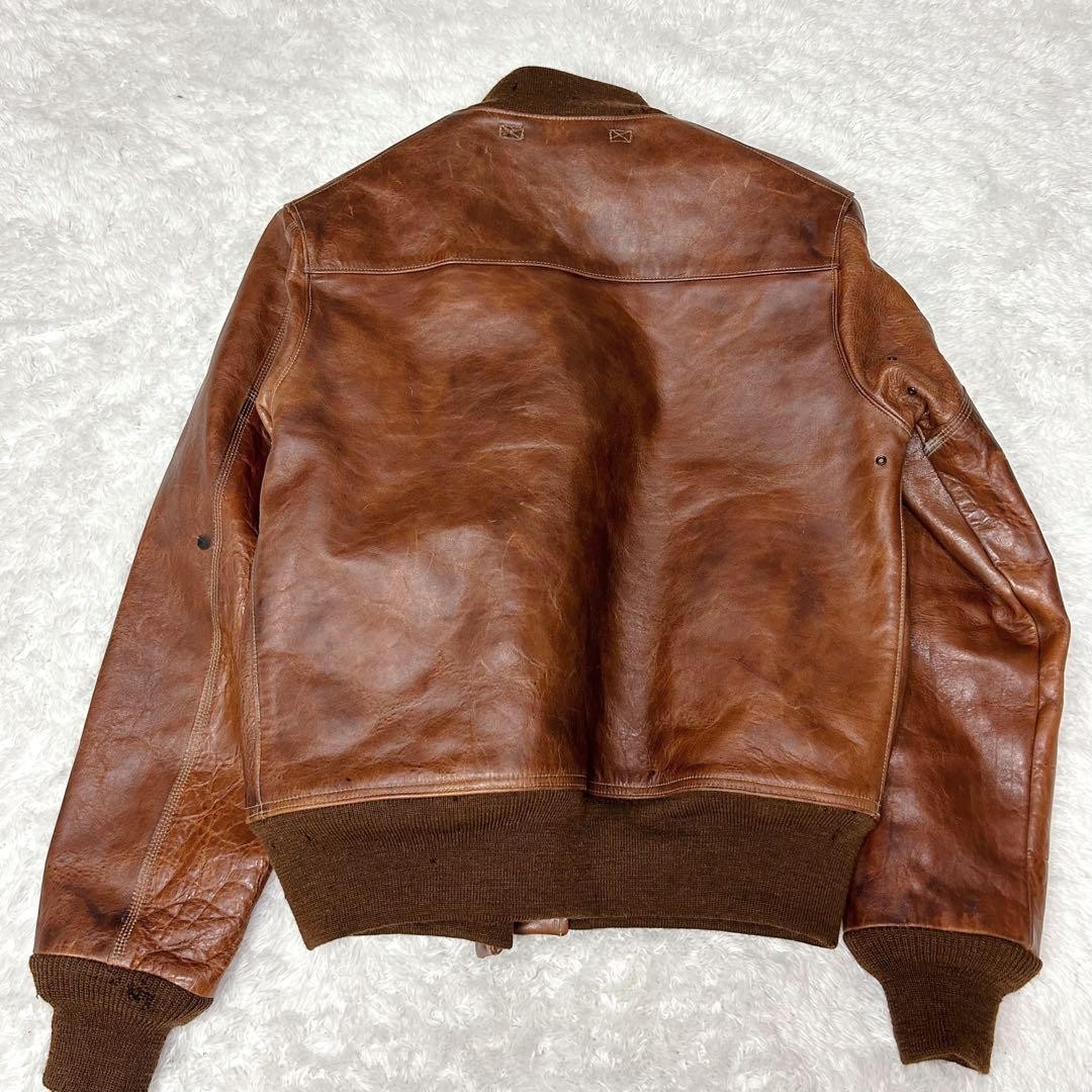 Buzz Rickson's Type A-1 Flight Jacket 36 Brown Br… - image 8