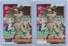 Lot of 2 2019 Panini Diamond Kings Rogers Hornsby Artist's Proof and Base #14
