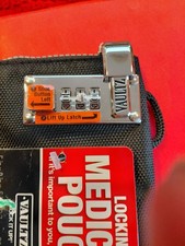 Vaultz Locking Medicine Pouch with Zipper Closure and Combination Lock, 5" x 8"