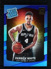 2017 Panini Donruss Rated Rookies Holo Blue Laser 11/49 Derrick White #172 08ib